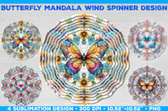 Bundle of Wind Spinner Sublimation Designs with Butterfly Product Image 15