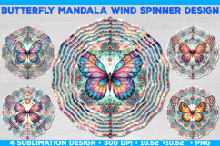 Bundle of Wind Spinner Sublimation Designs with Butterfly Product Image 20