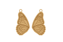 Butterfly Wings Earrings Laser Cut Template Product Image 2