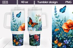 Butterfly Tumbler 40 Oz | 40 OZ Tumbler Wrap Product Image 1