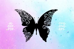 Mandala Butterfly Svg | Butterfly Cut File Product Image 2