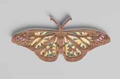 Summer laser cut file - Layered Butterfly Product Image 2