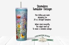 Butterfly Brick Wall Sublimation Tumbler | Life Update Product Image 3