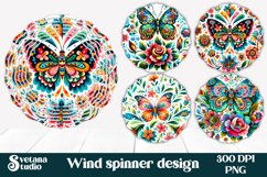Butterfly wind spinner | Flower spinner | Summer spinner Product Image 1