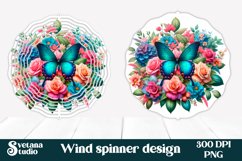 Butterfly wind spinner | Flower spinner | Summer spinner Product Image 1