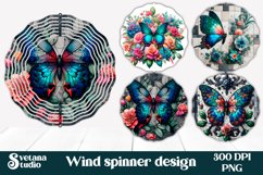 Butterfly wind spinner | Flower spinner | Summer spinner Product Image 1