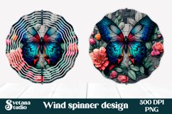 Butterfly wind spinner | Flower spinner | Summer spinner Product Image 1