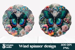 Butterfly wind spinner | Flower spinner | Summer spinner Product Image 1