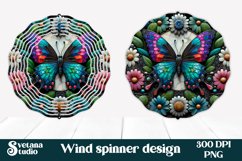 Butterfly wind spinner | Flower spinner | Summer spinner Product Image 1