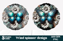 Butterfly wind spinner | Flower spinner | Summer spinner Product Image 1