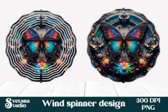 Butterfly wind spinner | Flower spinner | Summer spinner Product Image 1