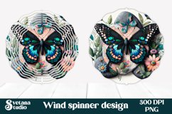 Butterfly wind spinner | Flower spinner | Summer spinner Product Image 1