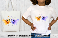Whimsical butterfly clipart | Floral insect sublimation Product Image 1