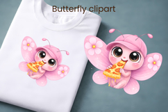 Whimsical butterfly clipart | Floral insect sublimation Product Image 1