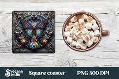 Butterfly square coaster bundle | Summer coaster Product Image 6