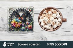 Butterfly square coaster bundle | Summer coaster Product Image 8