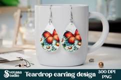 Butterfly teardrop earring | Flower earring | Earring bundle Product Image 3