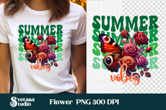 Summer vibes butterfly clipart | Butterfly sublimation Product Image 1