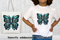 Summer butterfly clipart | Butterfly feather sublimation Product Image 1