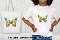 Summer butterfly clipart | Butterfly feather sublimation Product Image 1