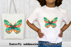Summer butterfly clipart | Butterfly feather sublimation Product Image 1