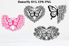 Butterfly flower SVG | Summer SVG | Butterfly flower clipart Product Image 1
