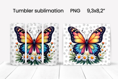 Butterfly tumblers | Animals tumbler | Tumbler wrap Product Image 1