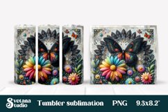 Butterfly tumblers | Animals tumbler | Tumbler wrap Product Image 1