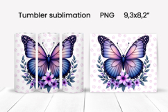Butterfly tumblers | Animals tumbler | Tumbler wrap Product Image 1