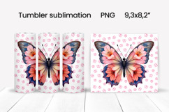 Butterfly tumblers | Animals tumbler | Tumbler wrap Product Image 1