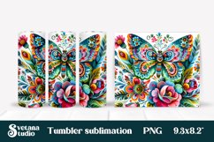 Butterfly tumblers | Animals tumbler | Tumbler wrap Product Image 1