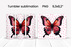 Butterfly tumblers | Animals tumbler | Tumbler wrap Product Image 1