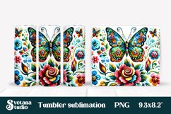 Butterfly tumblers | Animals tumbler | Tumbler wrap Product Image 1