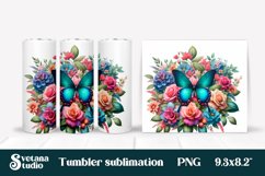 Butterfly tumblers | Animals tumbler | Tumbler wrap Product Image 1