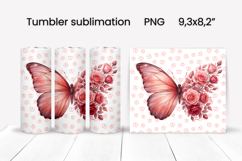 Butterfly tumblers | Animals tumbler | Tumbler wrap Product Image 1