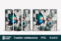 Butterfly tumblers | Animals tumbler | Tumbler wrap Product Image 1