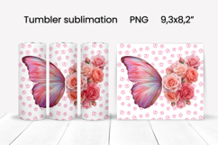 Butterfly tumblers | Animals tumbler | Tumbler wrap Product Image 1