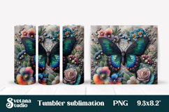 Butterfly tumblers | Animals tumbler | Tumbler wrap Product Image 1