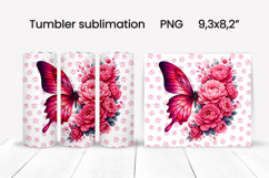 Butterfly tumblers | Animals tumbler | Tumbler wrap Product Image 1