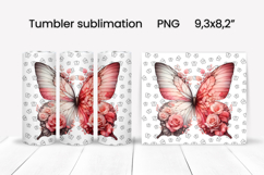 Butterfly tumblers | Animals tumbler | Tumbler wrap Product Image 1