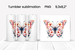 Butterfly tumblers | Animals tumbler | Tumbler wrap Product Image 1