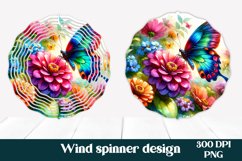 Butterfly wind spinner | Flower wind spinner bundle Product Image 2