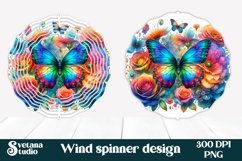 Flower wind spinner | Butterfly spinner bundle Product Image 2