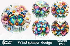 Butterfly wind spinner | Flower spinner | Summer spinner Product Image 1