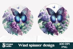 Flower wind spinner | Butterfly spinner | Summer spinner PNG Product Image 1