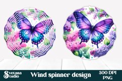 Flower wind spinner | Butterfly spinner | Summer spinner PNG Product Image 1