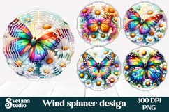 Butterfly wind spinner | Flower spinner | Summer spinner Product Image 1