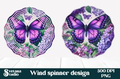 Flower wind spinner | Butterfly spinner | Summer spinner PNG Product Image 1