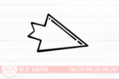 Cartoon Next Button Hand Drawn Doodle Element SVG Cut tFile Product Image 1