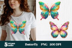 Glitter butterfly clipart | Butterfly sublimation Product Image 1